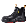Bottes de sécurité à enfiler en cuir noir avec embout composite et protection en Kevlar | M-8025NBK