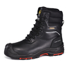 Bottes de sécurité d'hiver isolées noires | Bottes de travail imperméables à bout composite H-9552BK