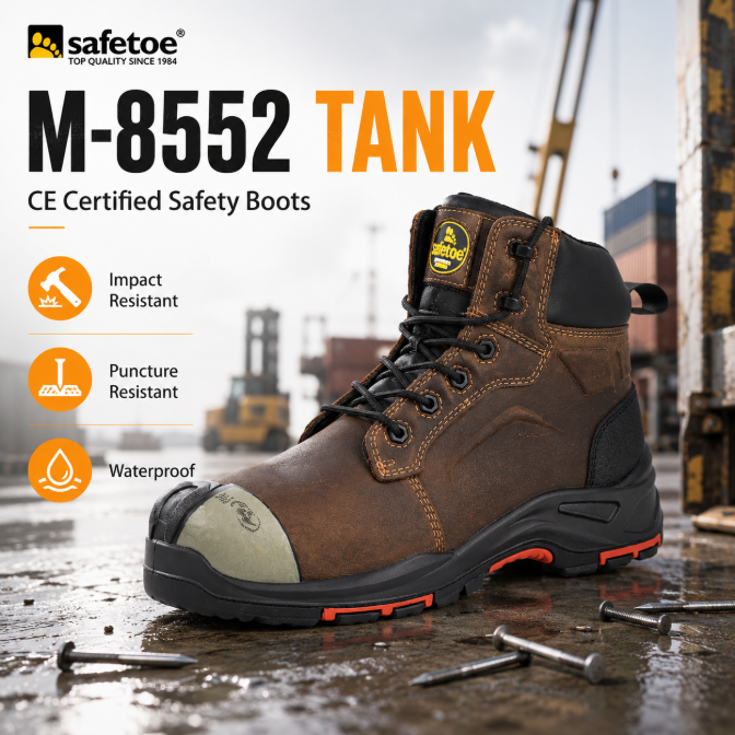 Chaussures de sécurité M-8552 « Tank » : protection de qualité industrielle contre les chocs, les perforations et les glissades